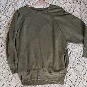 Aerie OliveGreen Crewneck Sweatshirt